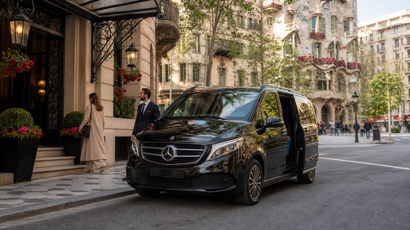 Mercedes de MeTransfers para Guía Completa: Especial Sant Jordi Traslados románticos por una Barcelona llena de rosas y libros