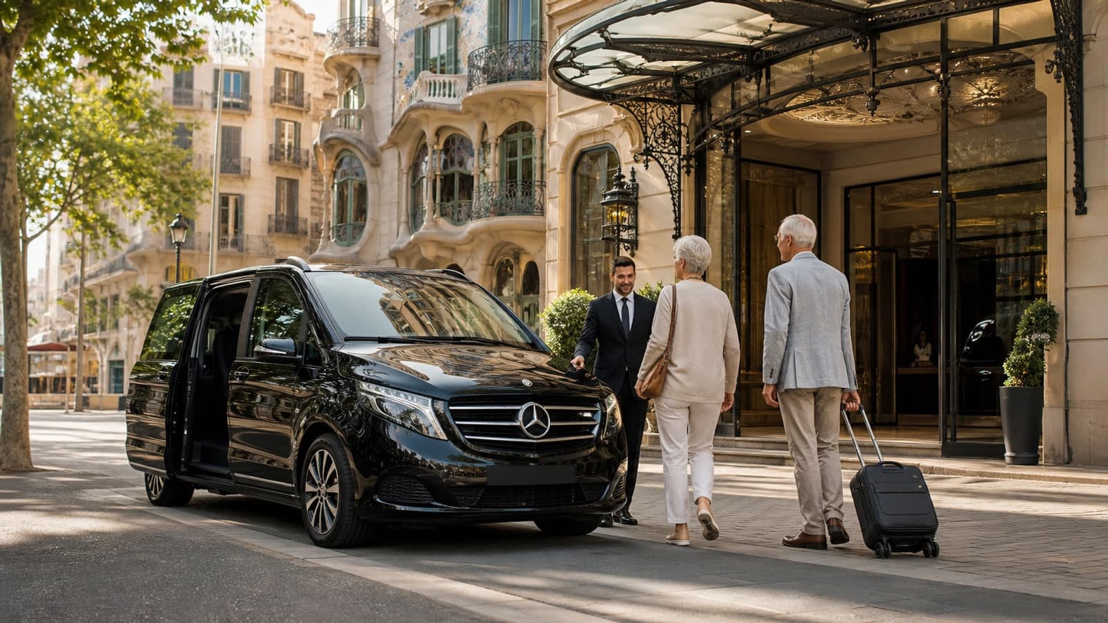 Mercedes de MeTransfers para Todo lo que debes saber sobre Barcelona para Séniors Comodidad y accesibilidad en todos nuestros vehículos